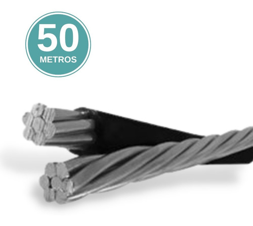 Cable De Acometida 1+1 Cal 6 50m Aereo Cfe