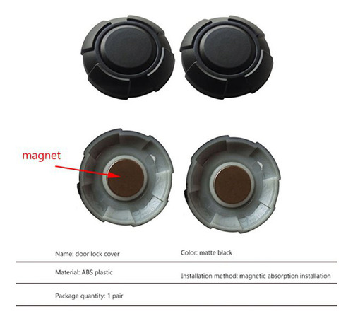 Funda Magnética Con Forma De Llave Para Puerta De Coche, 2 U