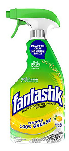 Limpiador Multiusos Fantastik En Spray, Aroma A Limón, 32 Oz