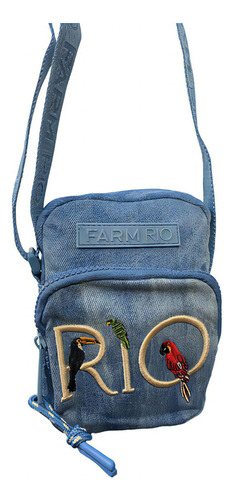 Bolso Dom de vaqueros Pontinha De Macaw de Farm Da Gema