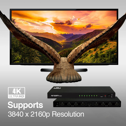Splitter Hdmi 8 In 1 4k Ultra Hd Full Hd 3d 255mhz Argon