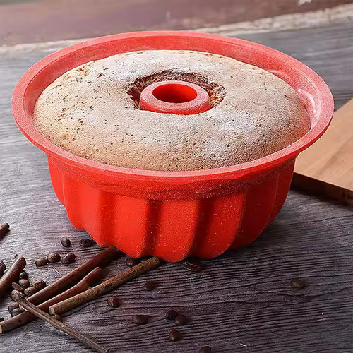 Molde Savarin Flanera De Silicona Apta Horno Biscochuelo Surtido