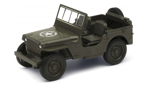 Jeep Willys Mb Militar Escala 1:34-39 Welly Nuevo Sin Caja