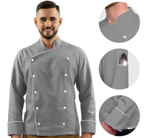 Uniforme Chef De Cozinha, Alta Qualidade X Melhor Preço$
