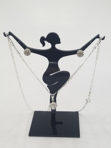 Cadena De Plata Y Dije De Delfín Con Circonia + Color Plateado