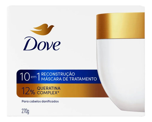 Máscara De Tratamento Reconstrução Dove 10 Em 1 Com 270g