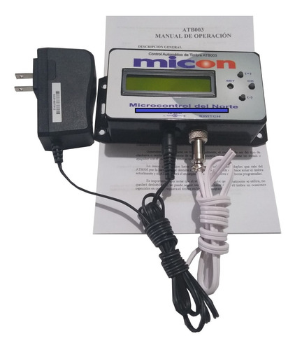 Imagen 5 de 5 de Control Automatico De Timbre Programable Escolar Atb003