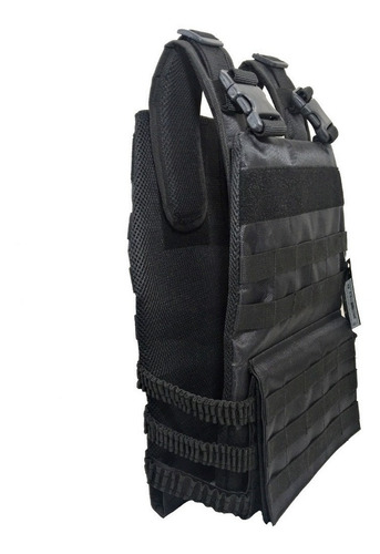 Imagen 7 de 8 de Chaleco Táctico Fbi Pechera Porta Placa Militar Policia Mini
