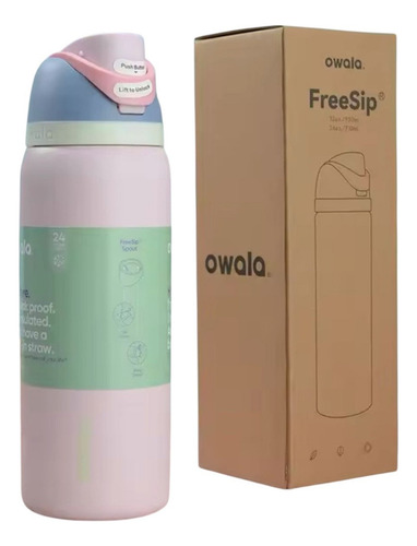 Laa Owala Botella De Agua Aislada Termo De Acero Inoxidable