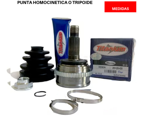 Punta Tripoide Honda Civic Vi Sedan (ej) 1.4 16v 1995 2001