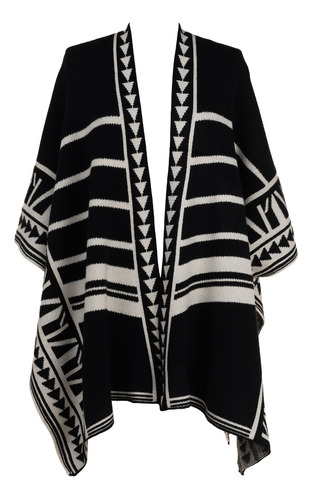 Poncho Capa Unisex Navajo Boho Chic Abierto Tribal