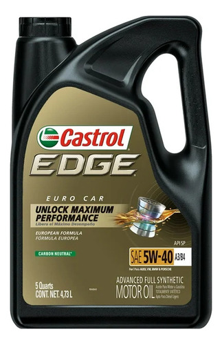 Aceite 5w-40 Full Sintètico Castrol Edge 5l Original Sellado