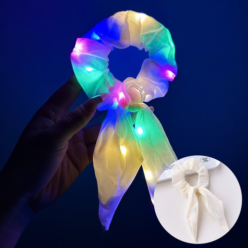 Coleteros Led Para El Pelo Con Soporte Para Coletas Con Lazo