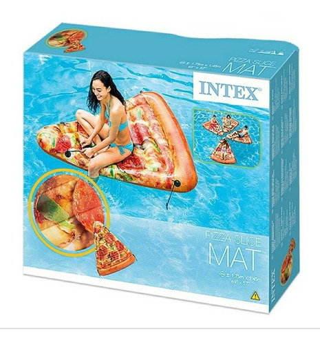 Boya Intex 175x145cm Flotador De Pizza  Inflable Nuevos 