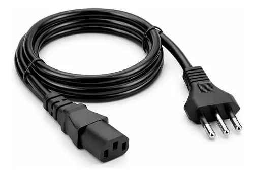 Cabo de Força Tripolar 2p+t Iec C13 para Pc Monitor Impressora - foto 1