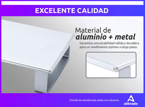 Base Eleva Monitor Pc Soporte Puertos Hub Usb Escritorio