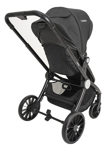 Carrinho De Bebê Sunny E Moisés Melange Preto - Kiddo
