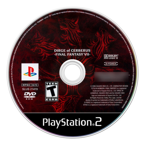 Jogo Dirge Of Cerberus: Final Fantasy Vii - Ps2 Midia Fisica