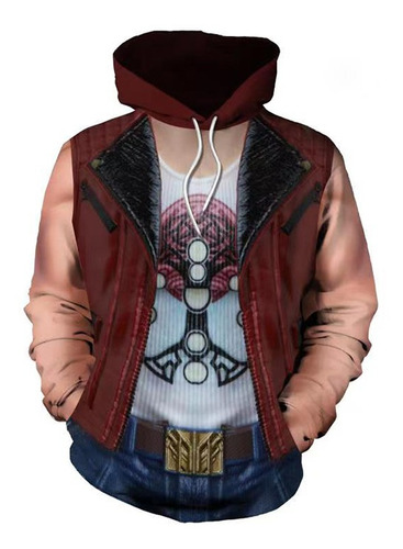 Sudadera Con Capucha Para Cosplay De Thor Love And Thunder P