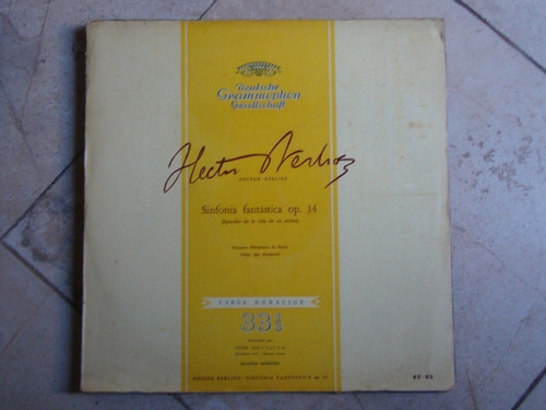 Vinilo Hector Berlioz Sinfonia Fantastica 14 Cl1