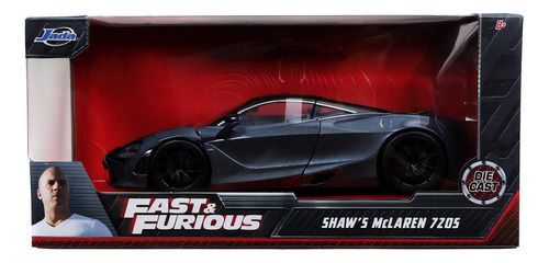 Shaw's Mclaren 720s Rapido Y Furioso Hobbs Shaw 1:24 Jada Color Gris