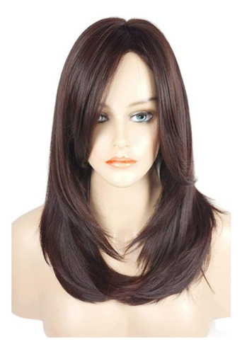 2025 Peluca Micro Rizada De Longitud Media For Mujer