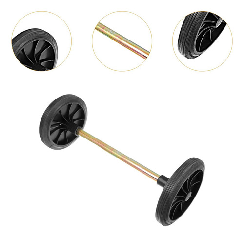 Rodas De Recipiente De Lixo, Comprimento Total 55cm