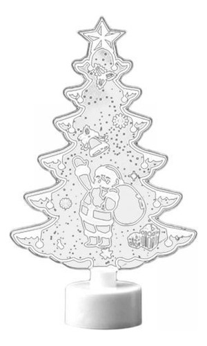 3 Decoración Navideña Luminosa, Estatuilla Árbol De