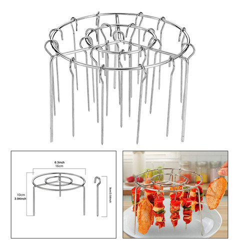 Air Fryer Rack Com Rack De Cozinha De Barro De Espeto