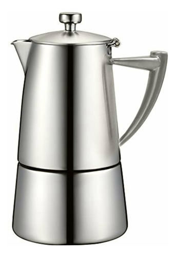 Cuisinox Roma Stovetop Moka Espresso Maker, 10 Tazas, Acero