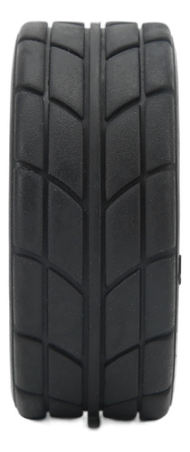 Neumáticos Negros Negros Con Ruedas 1/10, 4 Piezas, Rc Hub F