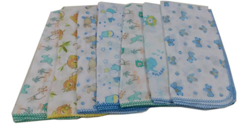 Kit Cueiro Bordado 15 Fraldas 2 Toalha Fralda Croche Menino