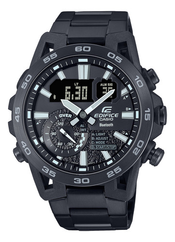 Reloj Edifice Ecb-40bk-1a Carbono/acero Hombre Negro
