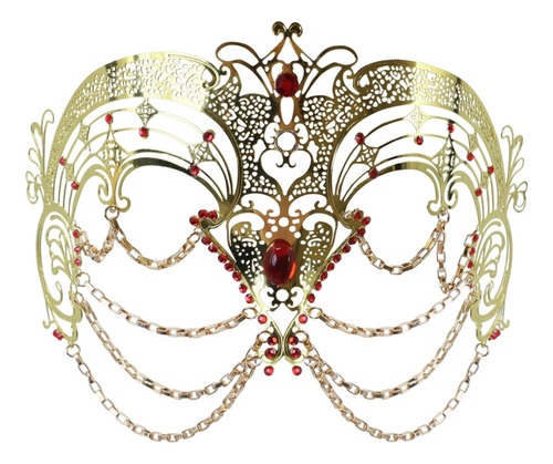 Mascarilla Decorativa De Media Cara Masquerade Mask Para Clu