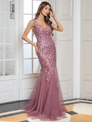 Vestido Largo Rosa Palo Mauve Fiesta Damas Honor Graduacion Vestido Largo Rosa Palo Mauve Fiesta Damas Honor Graduacion