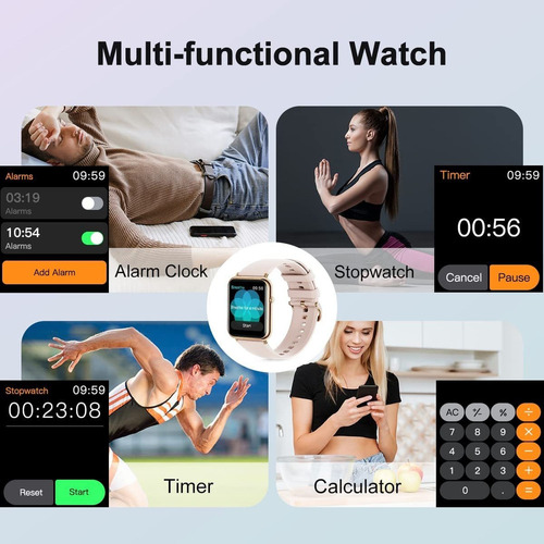 Reloj Inteligente Deportivo Impermeable Para Mujer