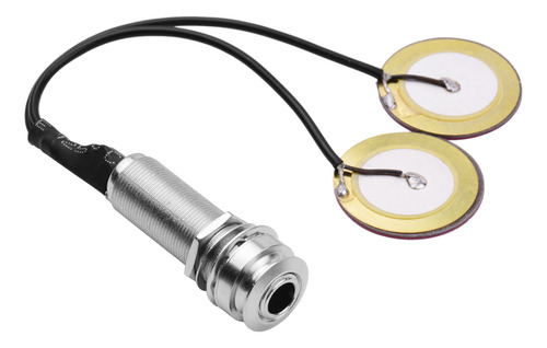 Mini Transductor Guitar Pickup Con Conector De 1/4 De Pulga