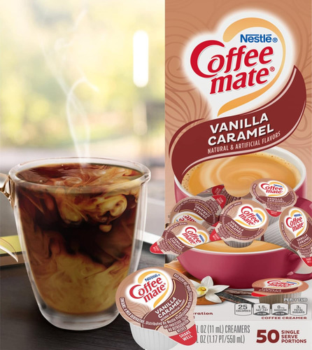 Nestle Coffee Mate Crema De Café Líquida Individual, Caramel
