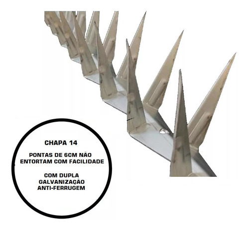Pincho protector de pared Spear, bobina de acero de 25 metros
