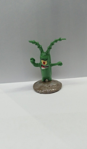 Adorno Plankton Resina 5 Cm Bob Esponja Acuario Pecera