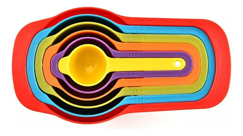 Set Cuchara Medidora Gramos Cuchara Y Taza Medidora 6 Pza