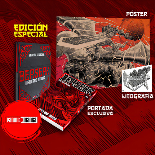 Berserk N.41: Variante Edicion Especial De Kentaro Miura. Serie Berserk, Vol. 41. Editorial Panini, Tapa Blanda, Edición 1.0 En Español, 2023