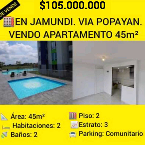 En Jamundi. Via Popayan. Vendo Apartamento 45m²