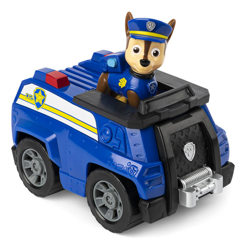 Paw Patrol Vehiculo Mediano + Figura Chase - Original 
