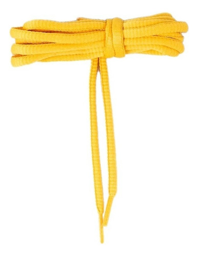 Agujetas Semi Planas Para Calzado 120 Cm Color Amarillo