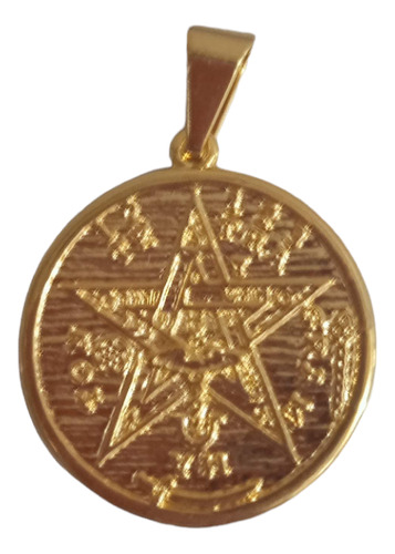 Pentagrama Esotérico Oro Laminado 