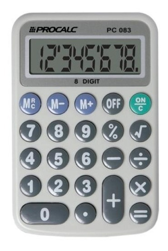 Calculadora 8 Digitos Raiz Quadrada Pc083