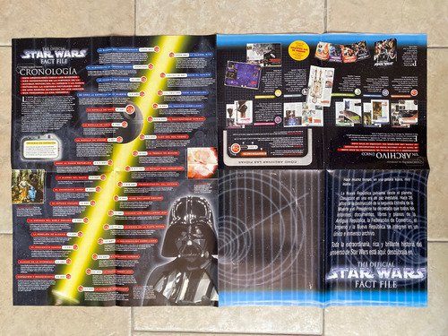 Poster Del Mapa De La Galaxia Star Wars Fact File Deagostini (Usado)