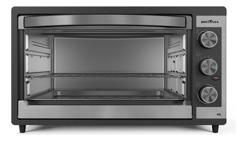 Forno Elétrico 49l Britânia Bfe49 Dupla Resistência Cor Preto 127V