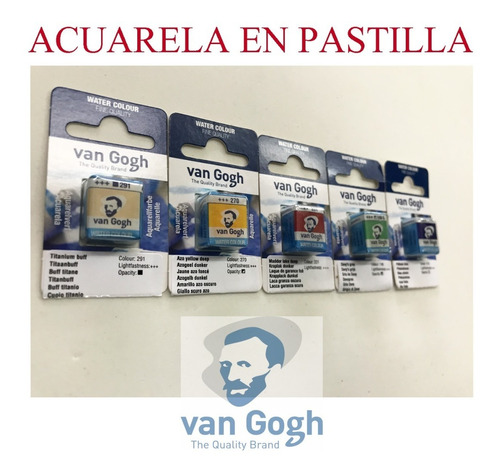 Acuarelas Van Gogh En Pastilla Profesional Color A Elección 